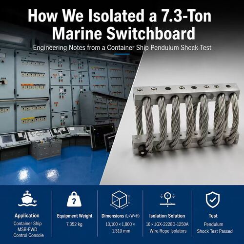 Laatste bedrijf blog Over Hoe we een 7,3 ton zware schakelbord van de marine hebben geïsoleerd