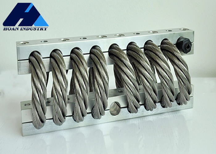 50 N/mm Axial Stiffness Steel Wire Rope Vibration Isolator voor stabiele apparatuurwerking onder complexe werkomstandigheden