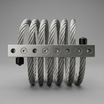 Goede prijs. JGX-1276D-176B Staalkabel Vibratie-isolator Dubbel Doorlopend Gat Schroefdraad Montage Oppervlakte-oppervlakte Warmteafvoer online